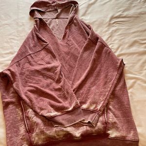 Free people distressed beach hoodie